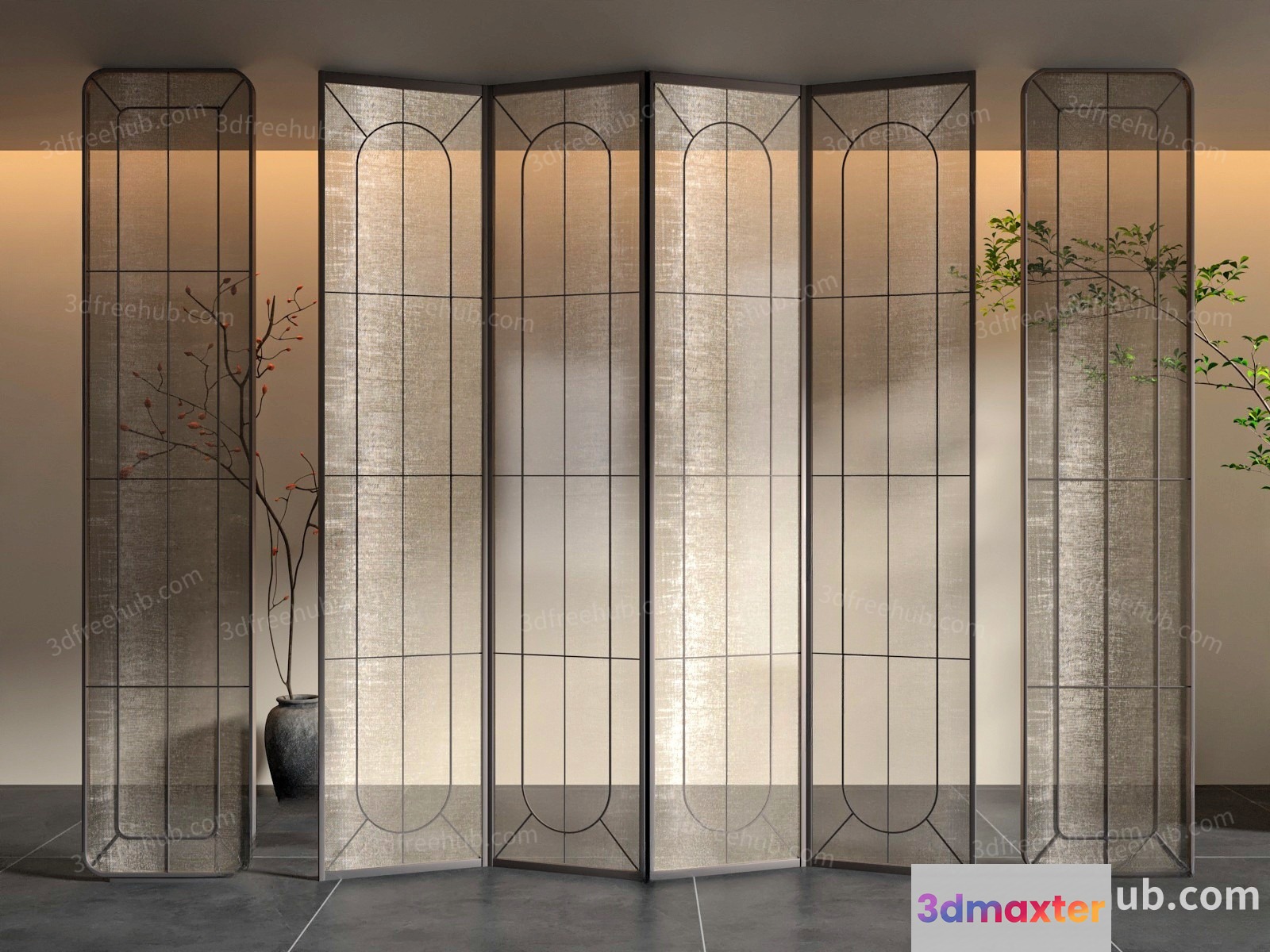 Modern Room Divider 3D Model - 23629 - VRAY Render