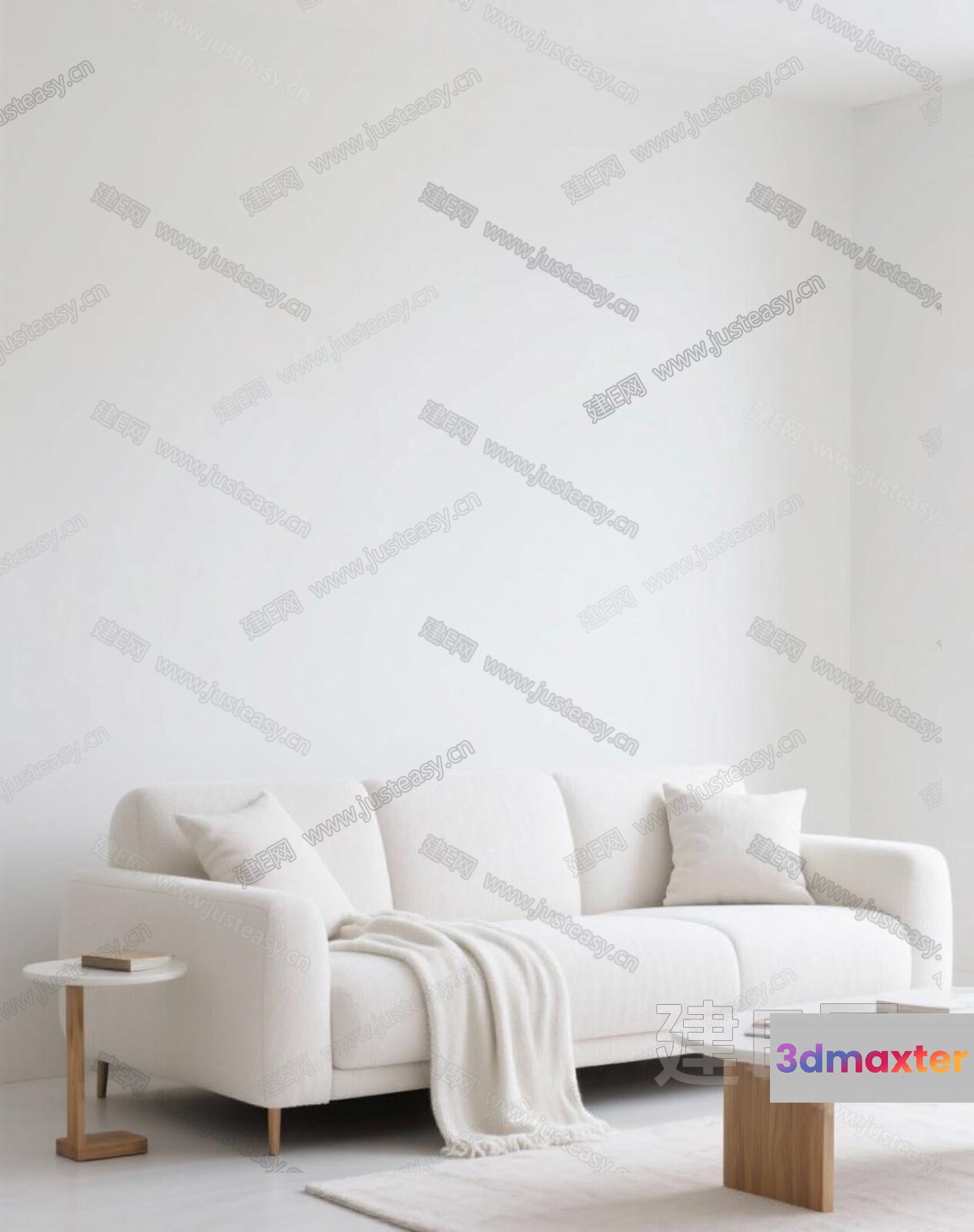 Modern Living Room 3D Model - 23050 - VRAY Render