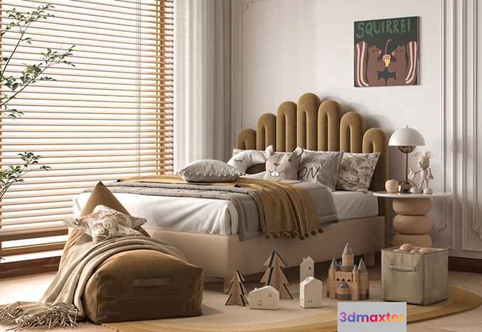 Cozy Bedroom 3D Model - 4252 - VRAY Render