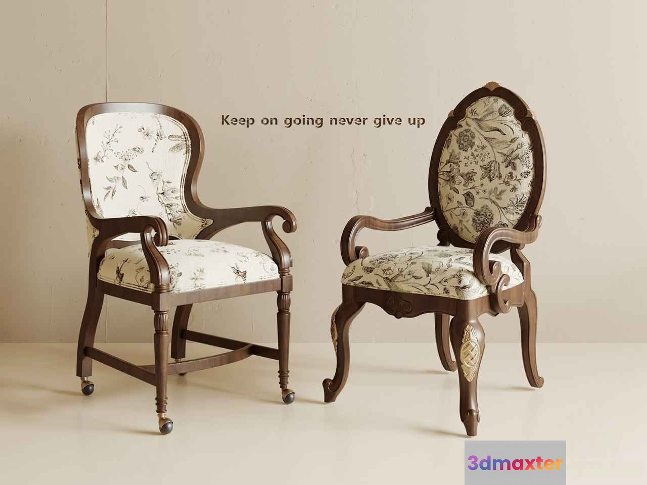 Wooden Armchair 3D Model - 8721 - CORONA Render
