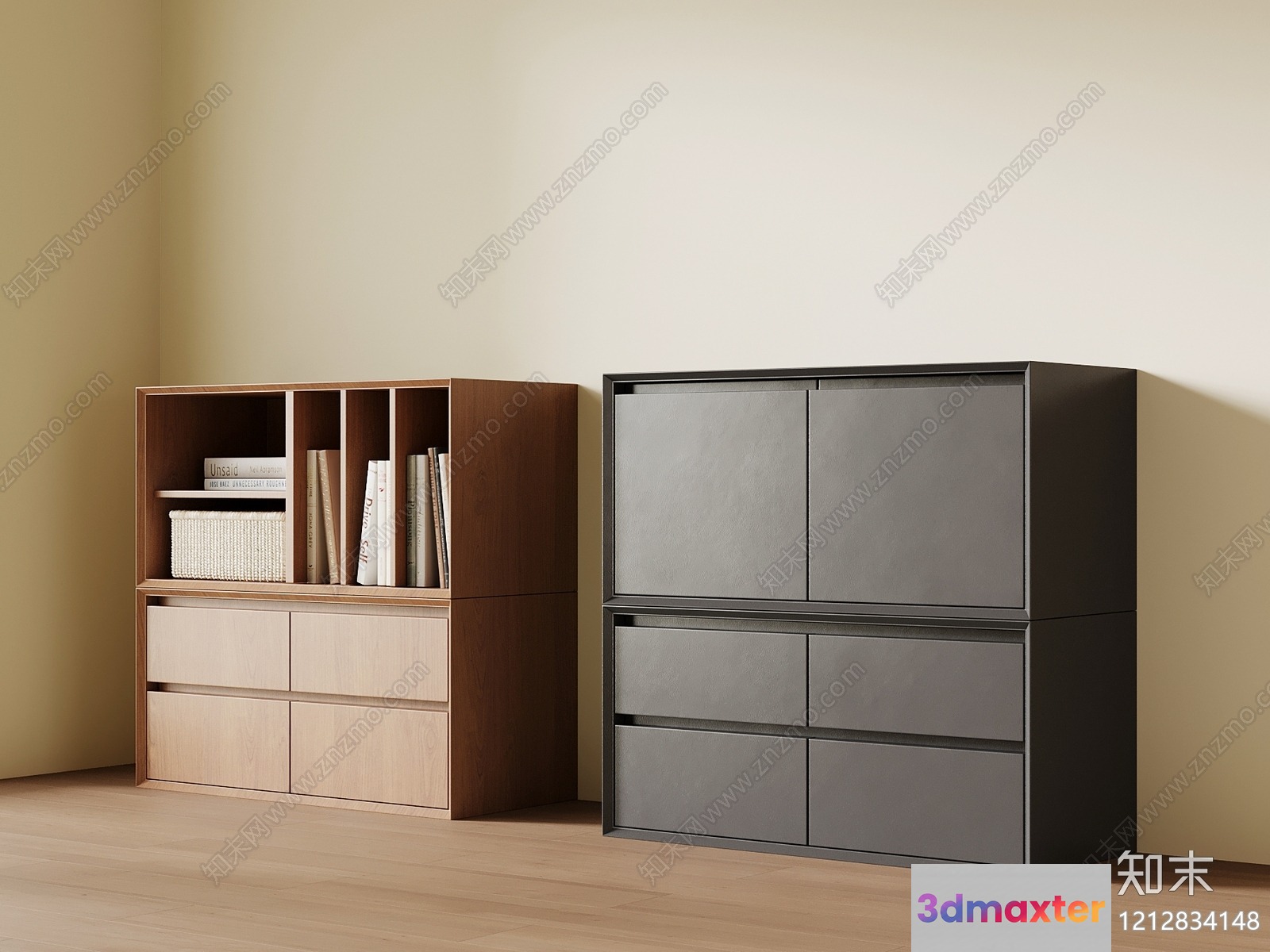 Modern Storage Units 3D Model - 18174 - VRAY Render