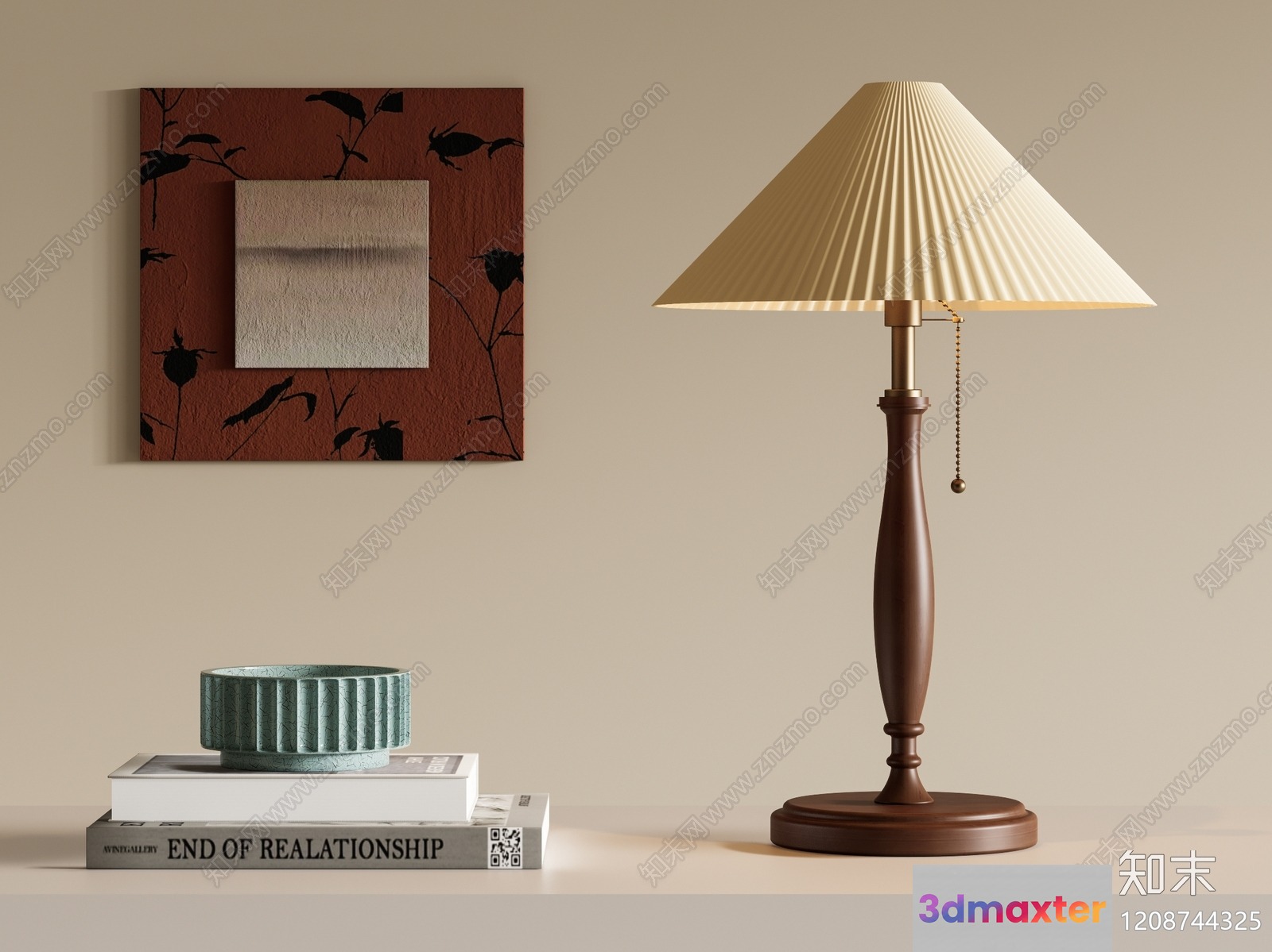 Cozy Living Room 3D Model - 7350 - VRAY Render