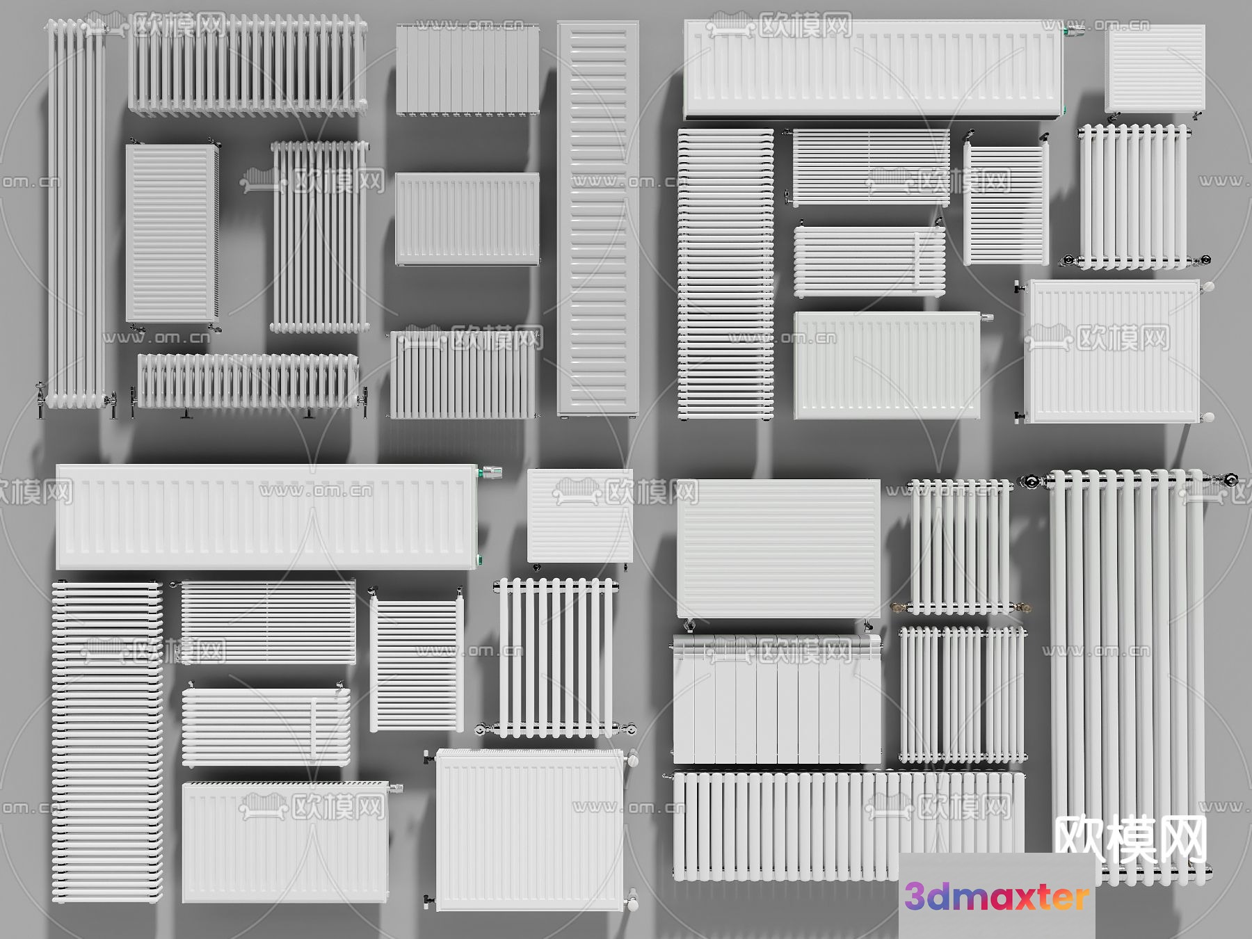 Radiators. They Are White 3D Model - 9186 - VRAY Render