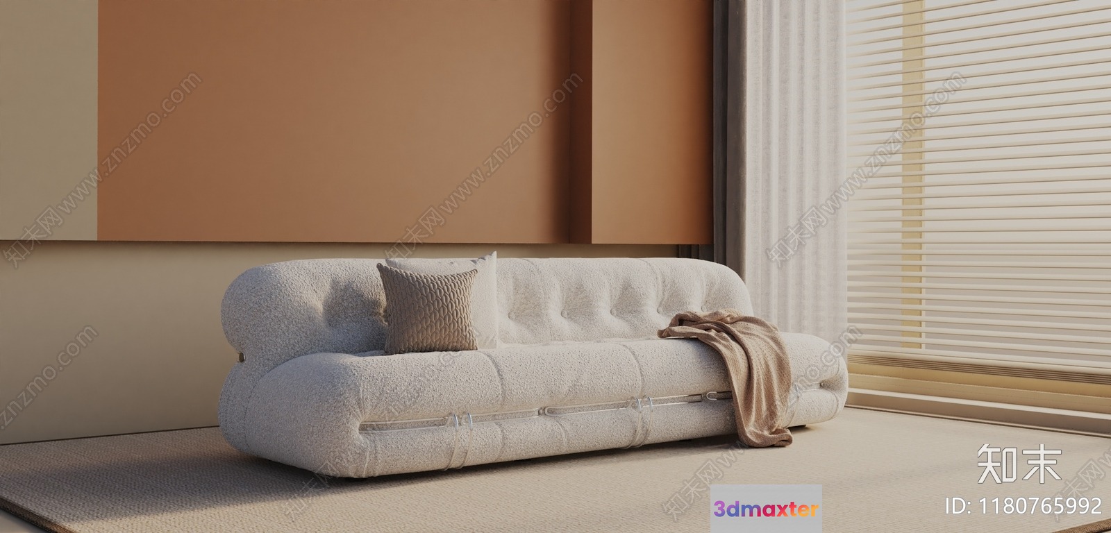 Modern Living Room 3D Model - 2165 - VRAY Render