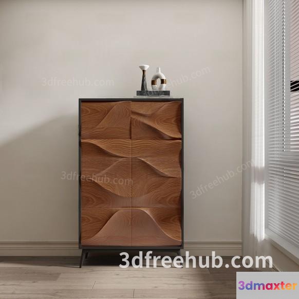 Modern Tall Dresser 3D Model - 21945 - VRAY Render