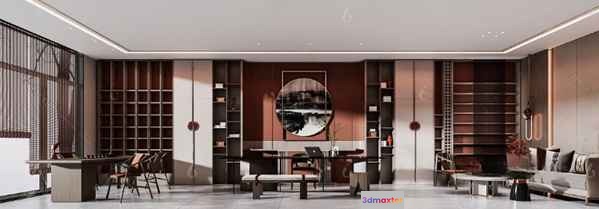 Modern Living Room 3D Model - 22107 - VRAY Render