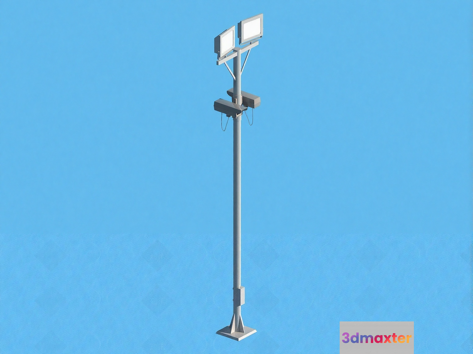 A Streetlight 3D Model - 23716 - VRAY Render