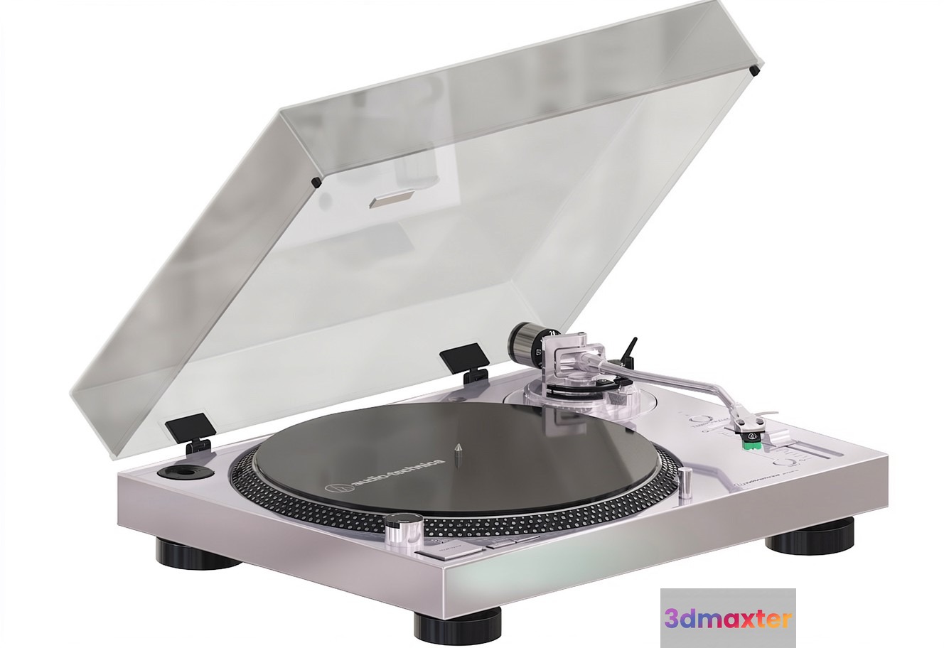 A Silver Turntable 3D Model - 21190 - VRAY Render