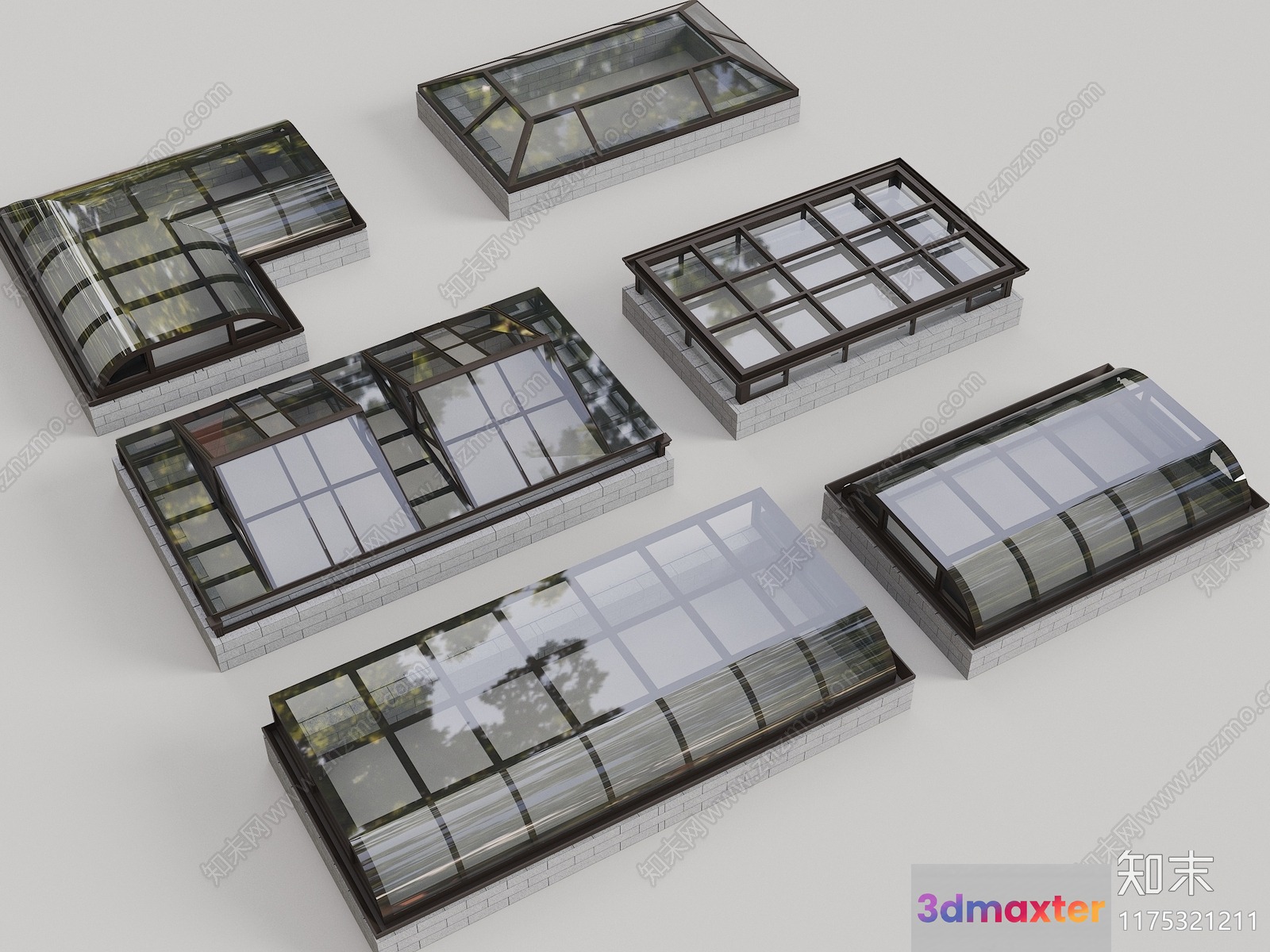 A Set Of Skylights 3D Model - 6514 - VRAY Render