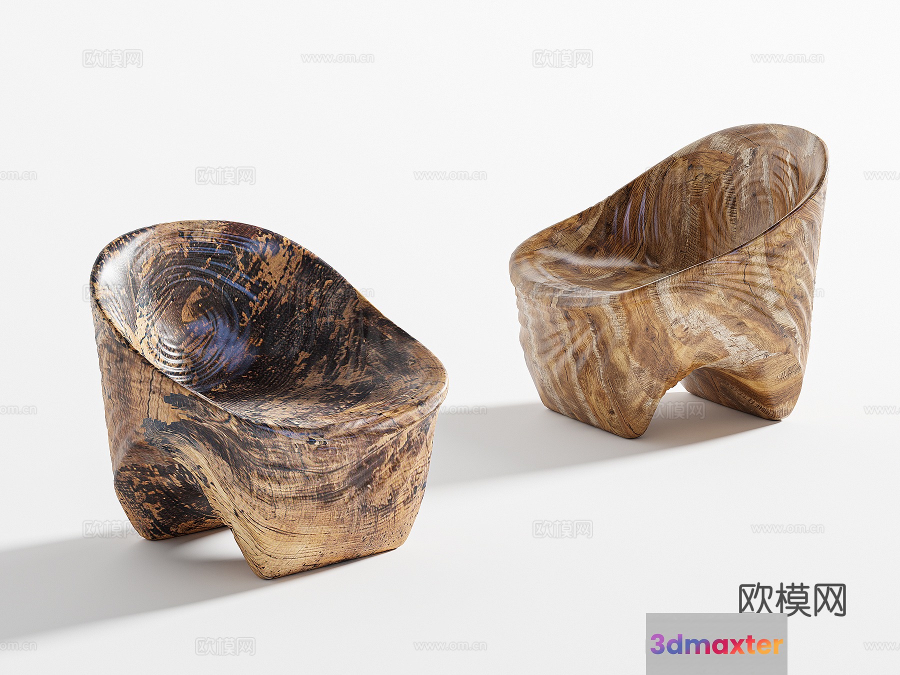 Wooden Chairs 3D Model - 21721 - VRAY Render