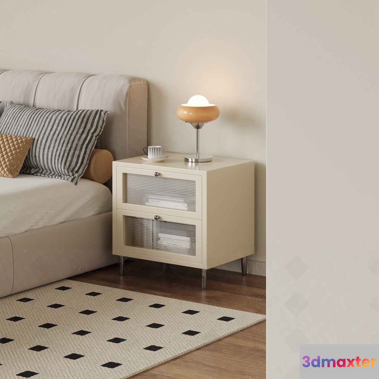 Cozy Bedroom 3D Model - 15298 - CORONA Render