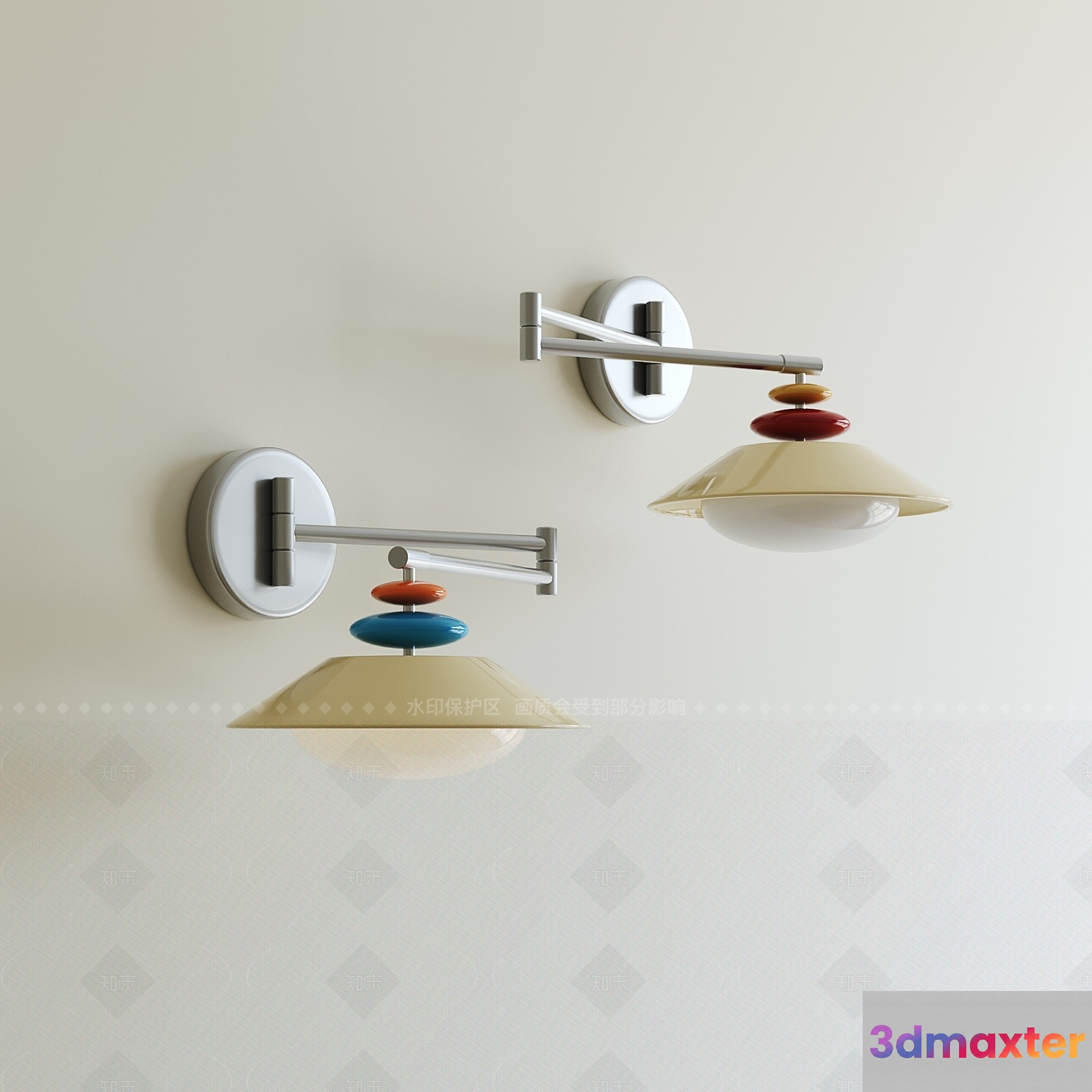 Modern Wall Lights 3D Model - 12001 - CORONA Render
