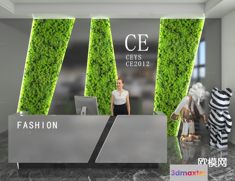 Modern Fashion Office 3D Model - 11123 - VRAY Render