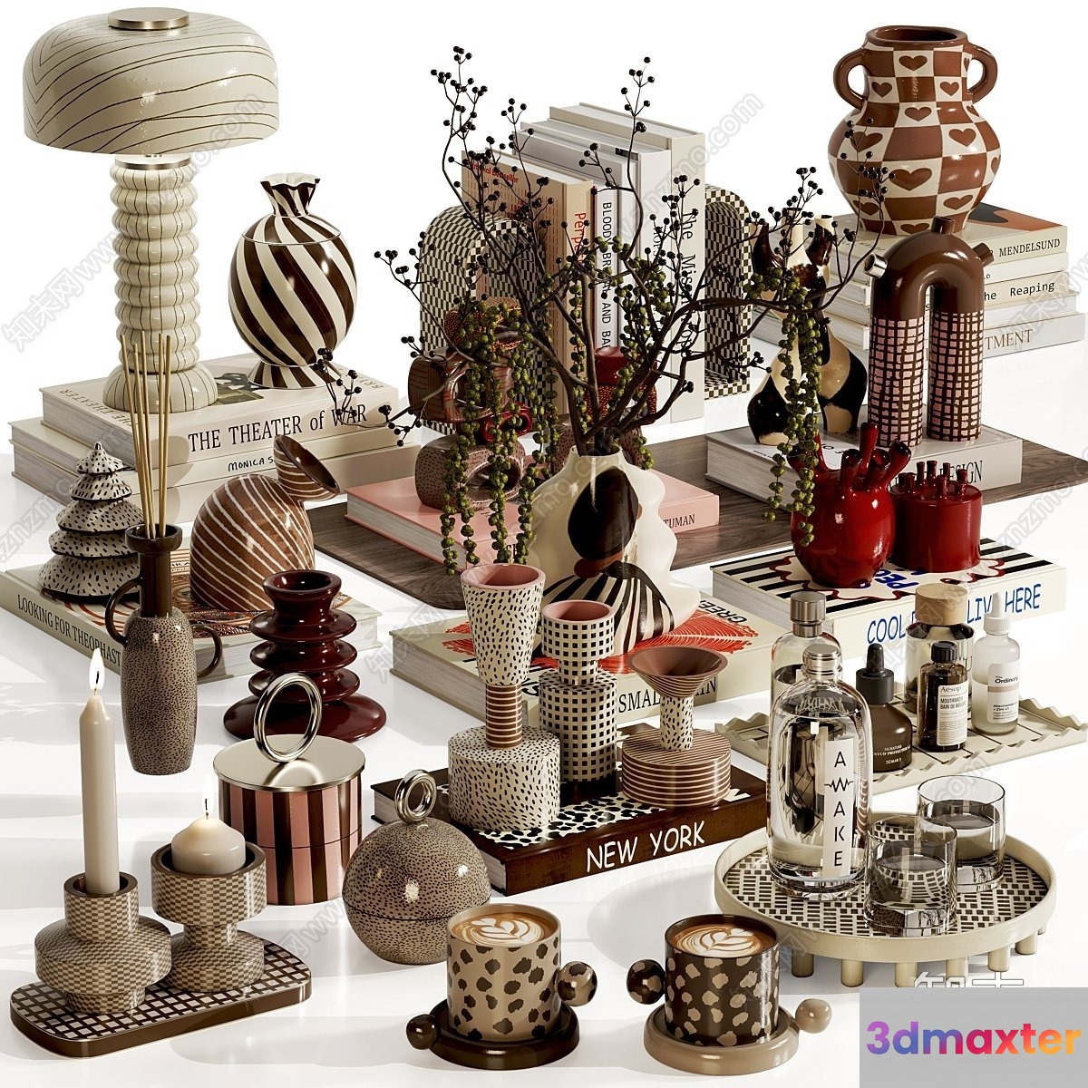 Modern Home Decor 3D Model - 10625 - VRAY Render