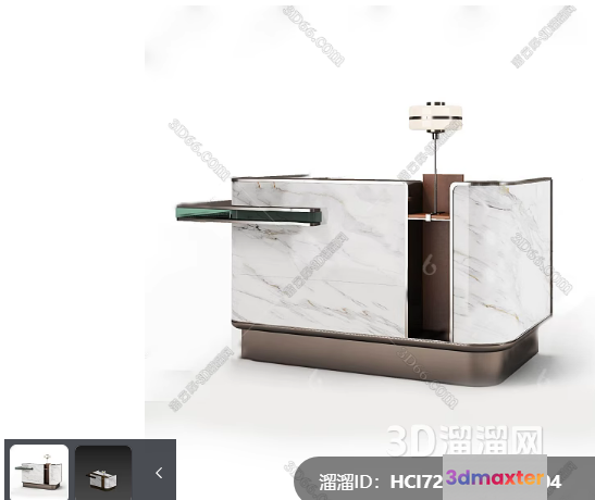 Modern Marble Kitchen Sink 3D Model - 22077 - VRAY Render