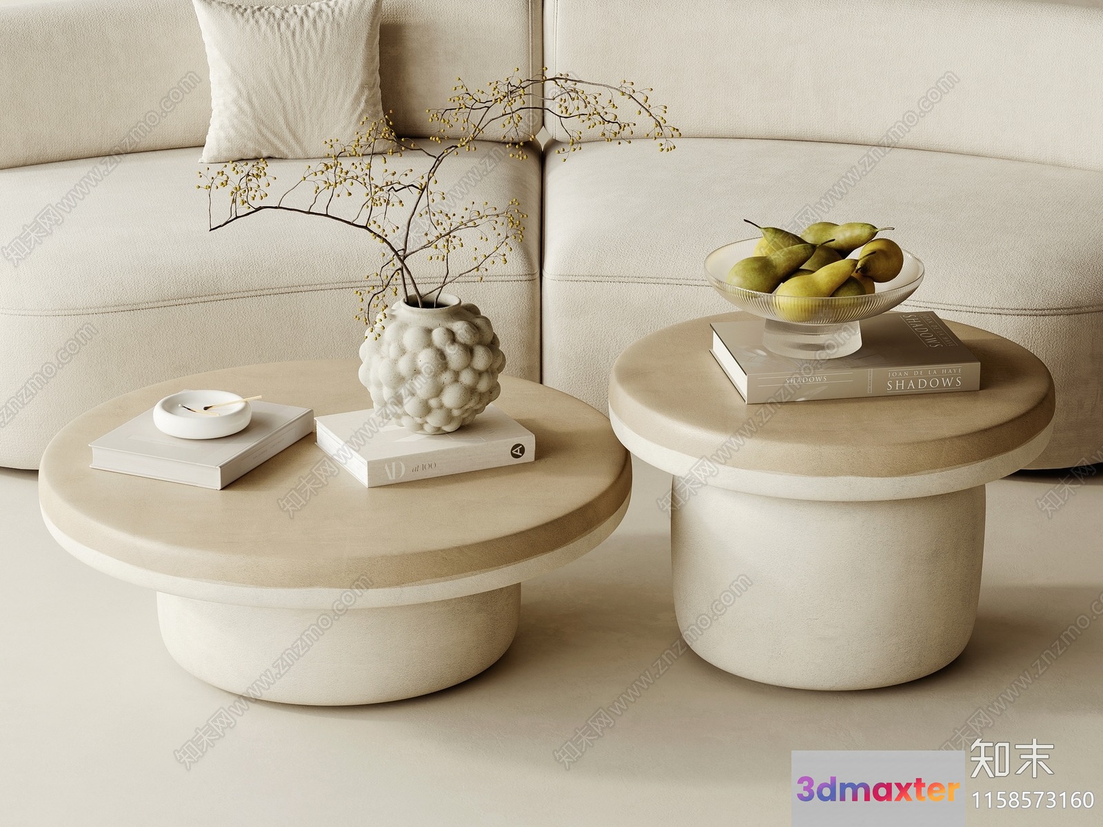 Modern Living Room 3D Model - 3487 - VRAY Render
