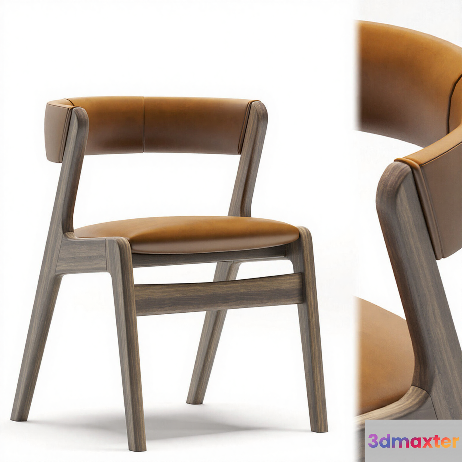 Modern Wooden Chair 3D Model - 8127 - CORONA Render