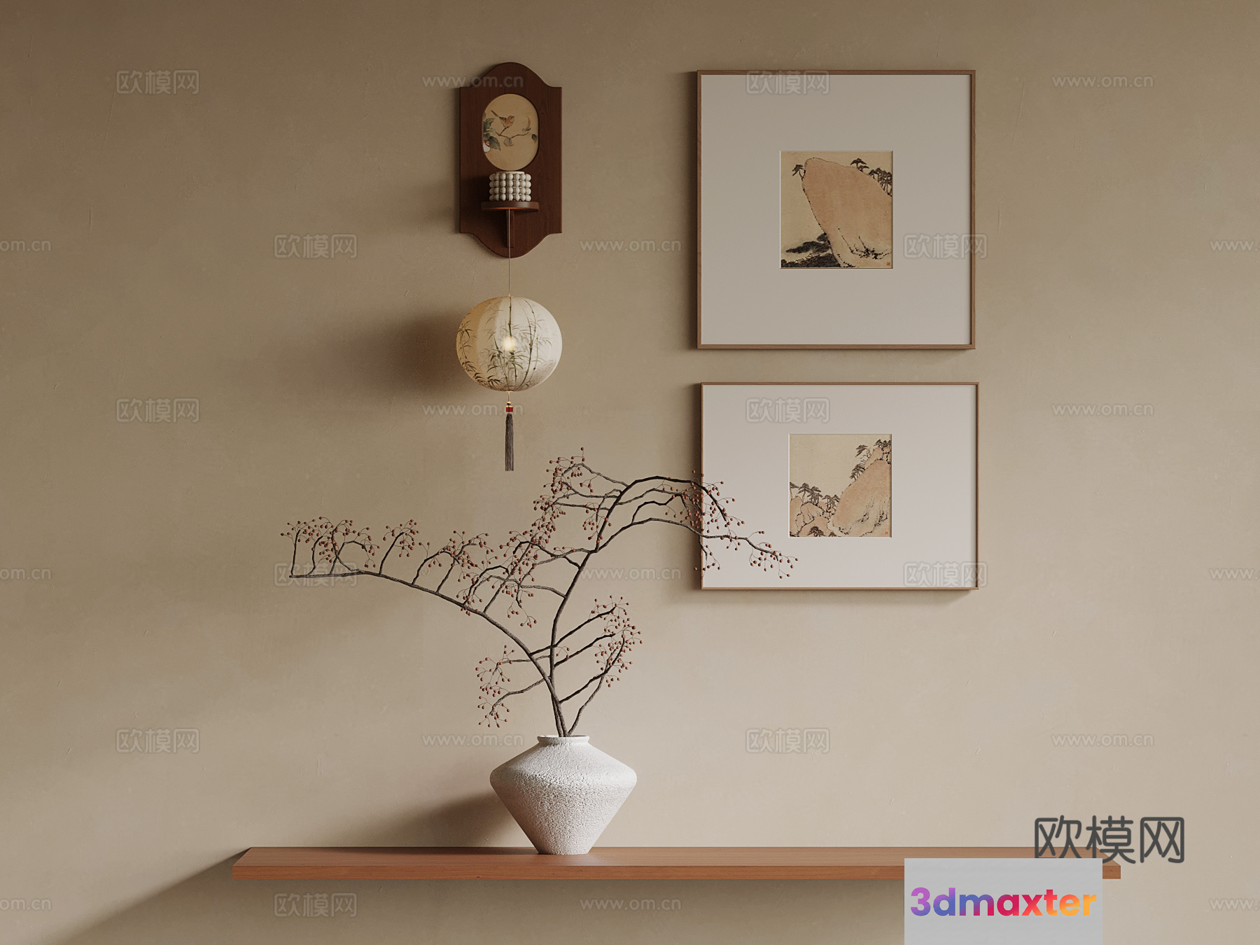 Minimalist Home Decor 3D Model - 16567 - VRAY Render