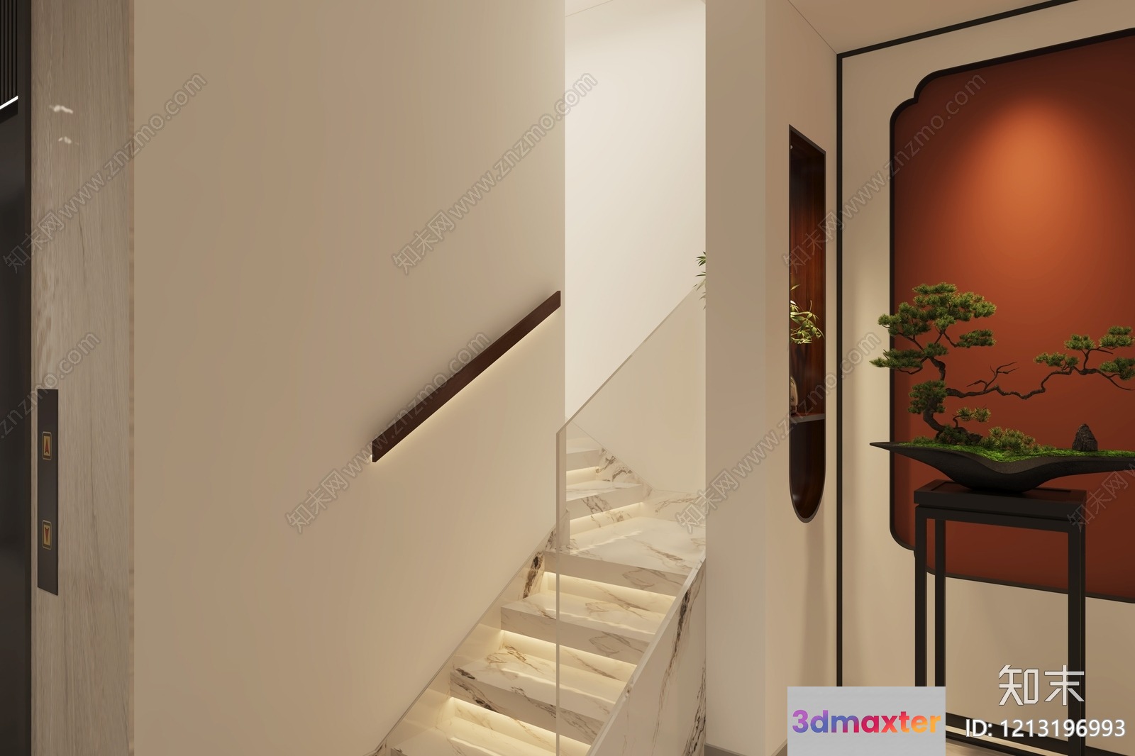 Modern Minimalist Decor 3D Model - 15498 - VRAY Render