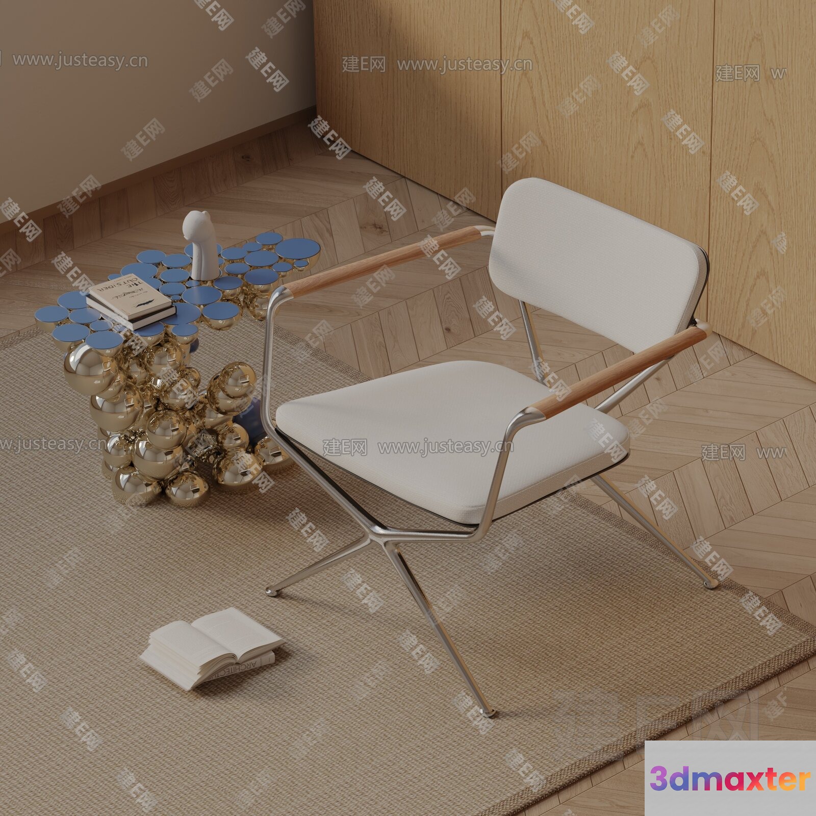Modern Living Room 3D Model - 13026 - VRAY Render