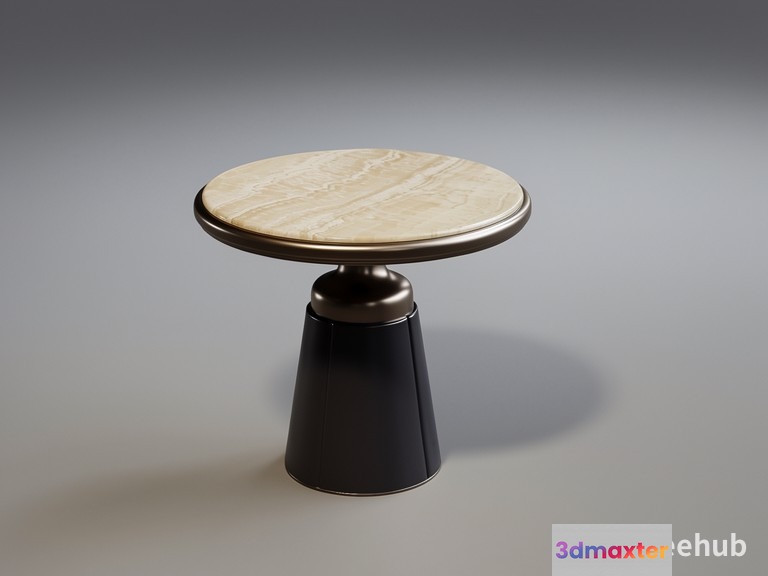 Small Table With A Marble Top 3D Model - 20169 - VRAY Render