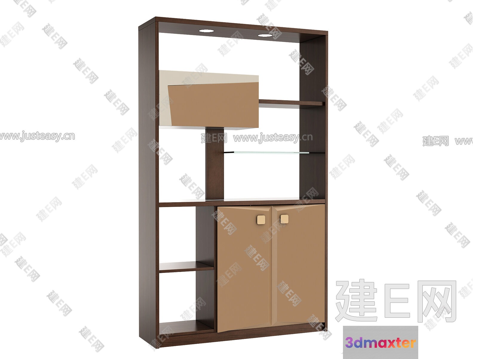 Modern Entertainment Unit 3D Model - 13042 - VRAY Render