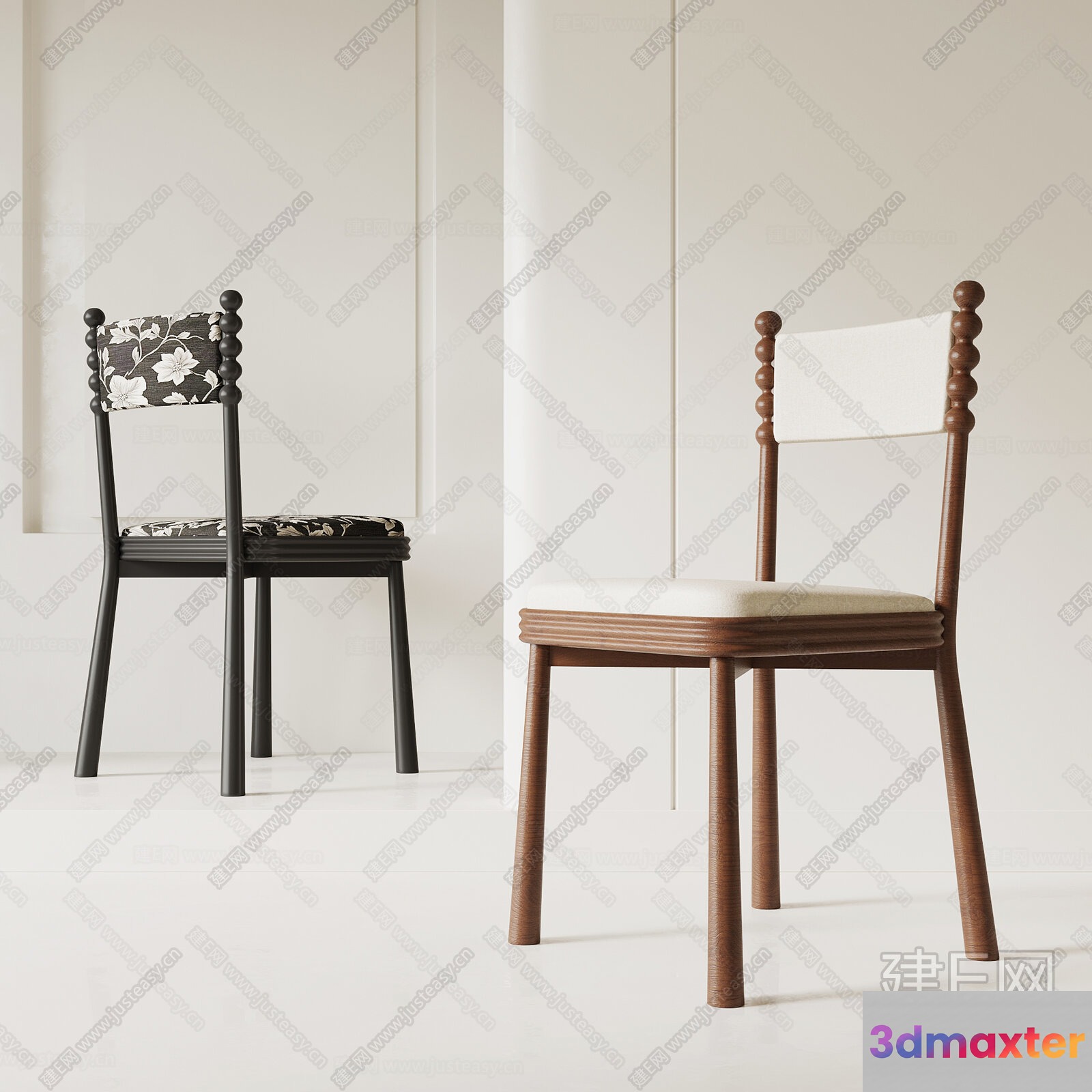 Wooden Dining Chairs 3D Model - 11765 - VRAY Render