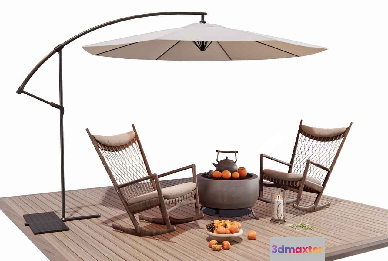 Outdoor Patio Furniture 3D Model - 17578 - VRAY Render