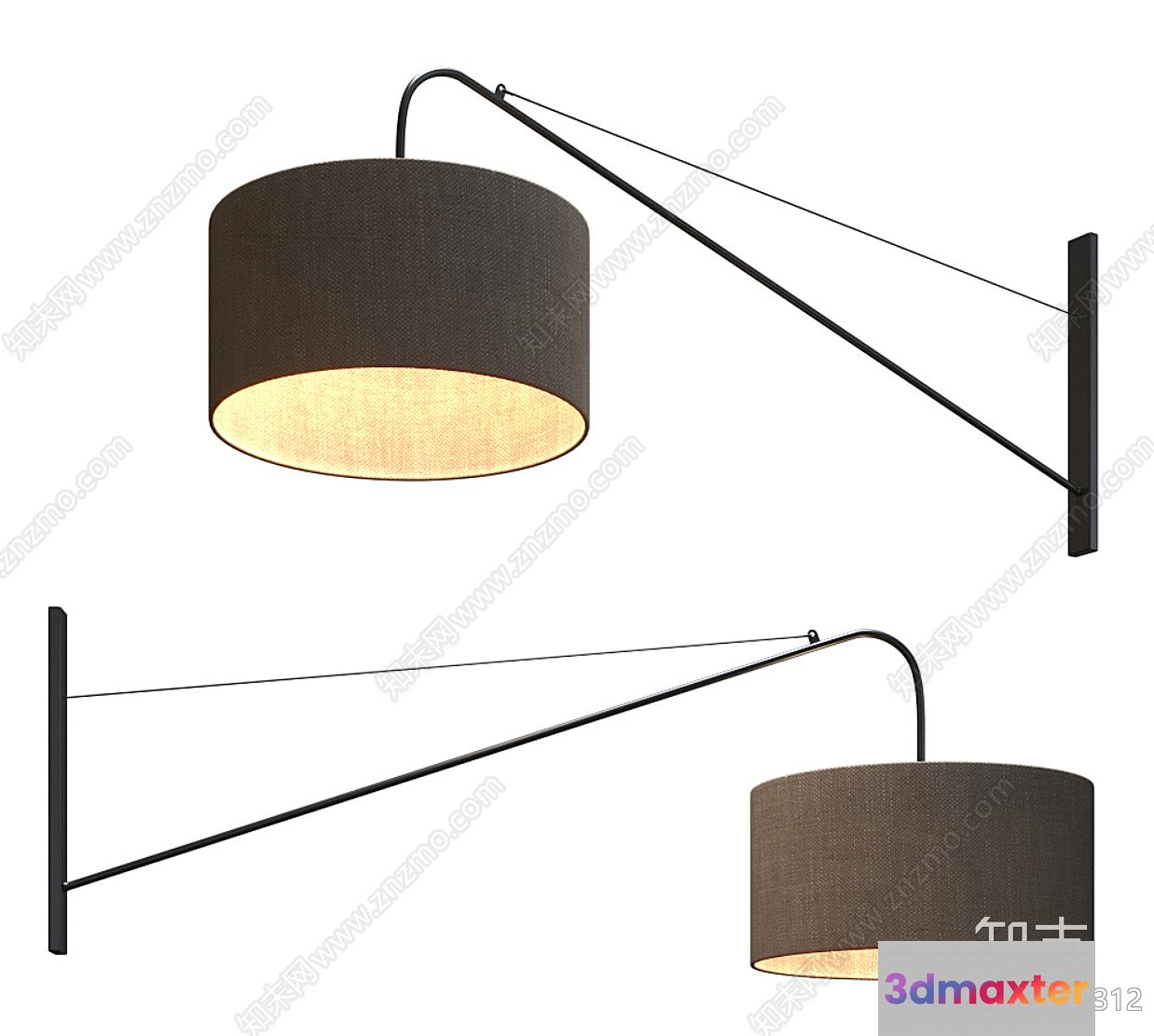 Modern Light Fixture 3D Model - 16284 - VRAY Render