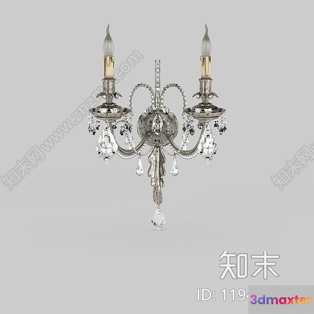 Gold Light Fixture 3D Model - 17303 - VRAY Render