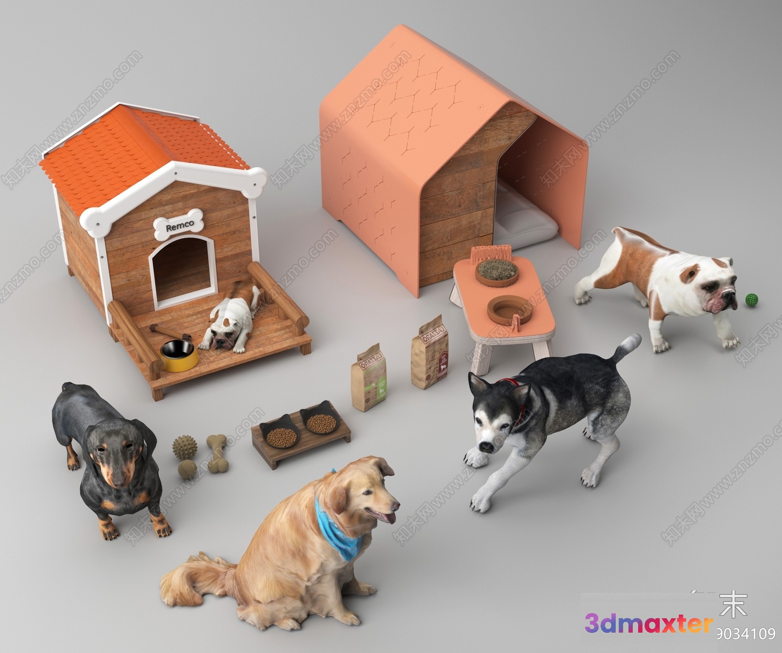 A Dog House 3D Model - 15742 - VRAY Render