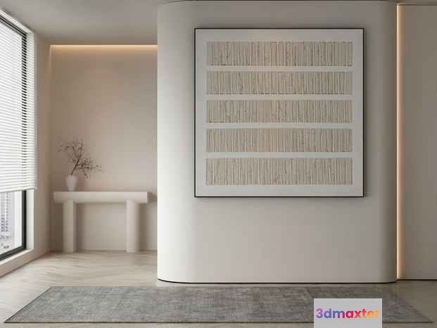 Modern Abstract Art 3D Model - 16285 - VRAY Render