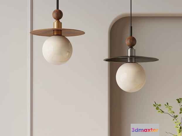 Gold Light Fixture 3D Model - 22350 - VRAY Render