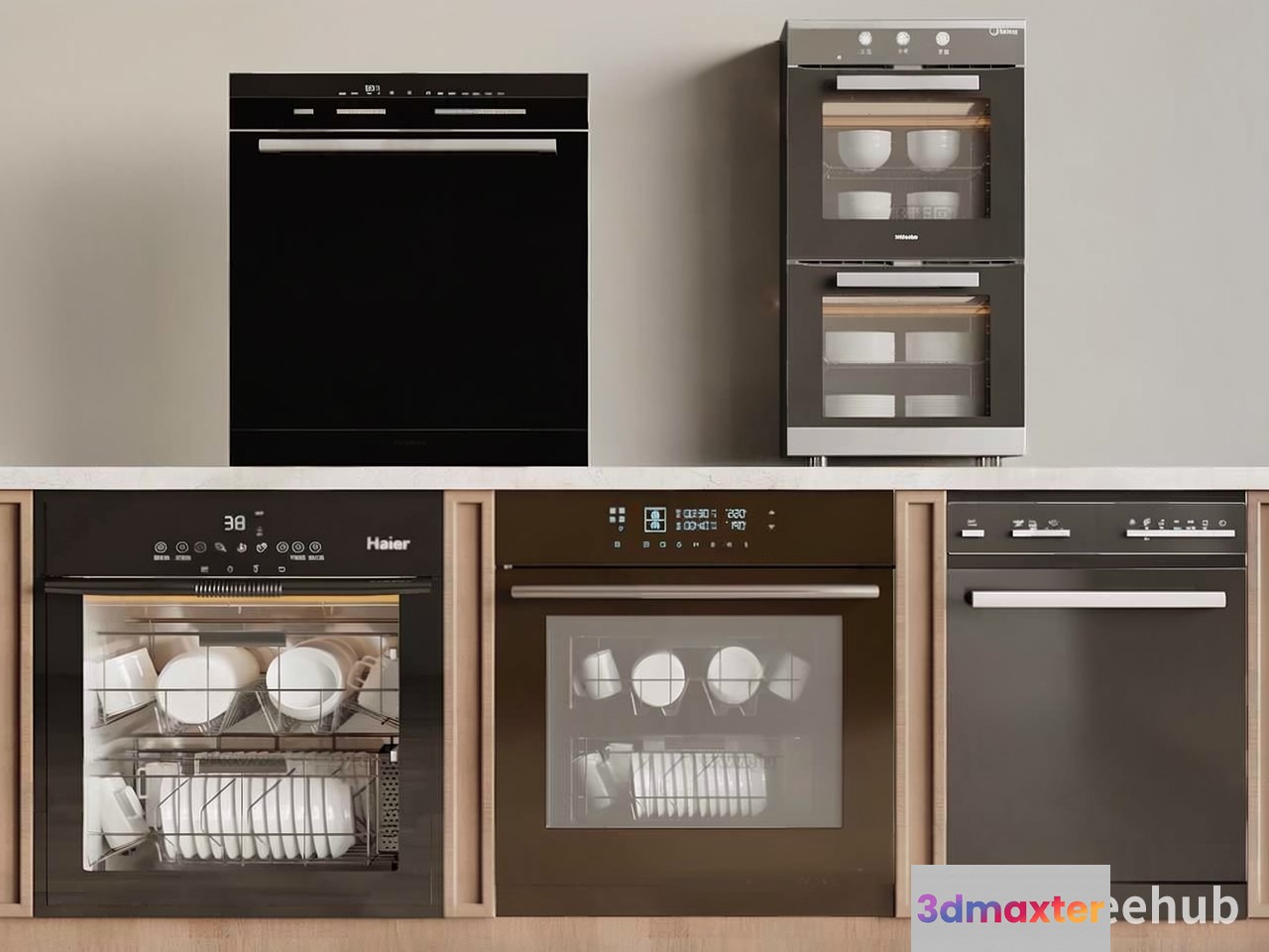 Modern Kitchen Appliances 3D Model - 22681 - VRAY Render
