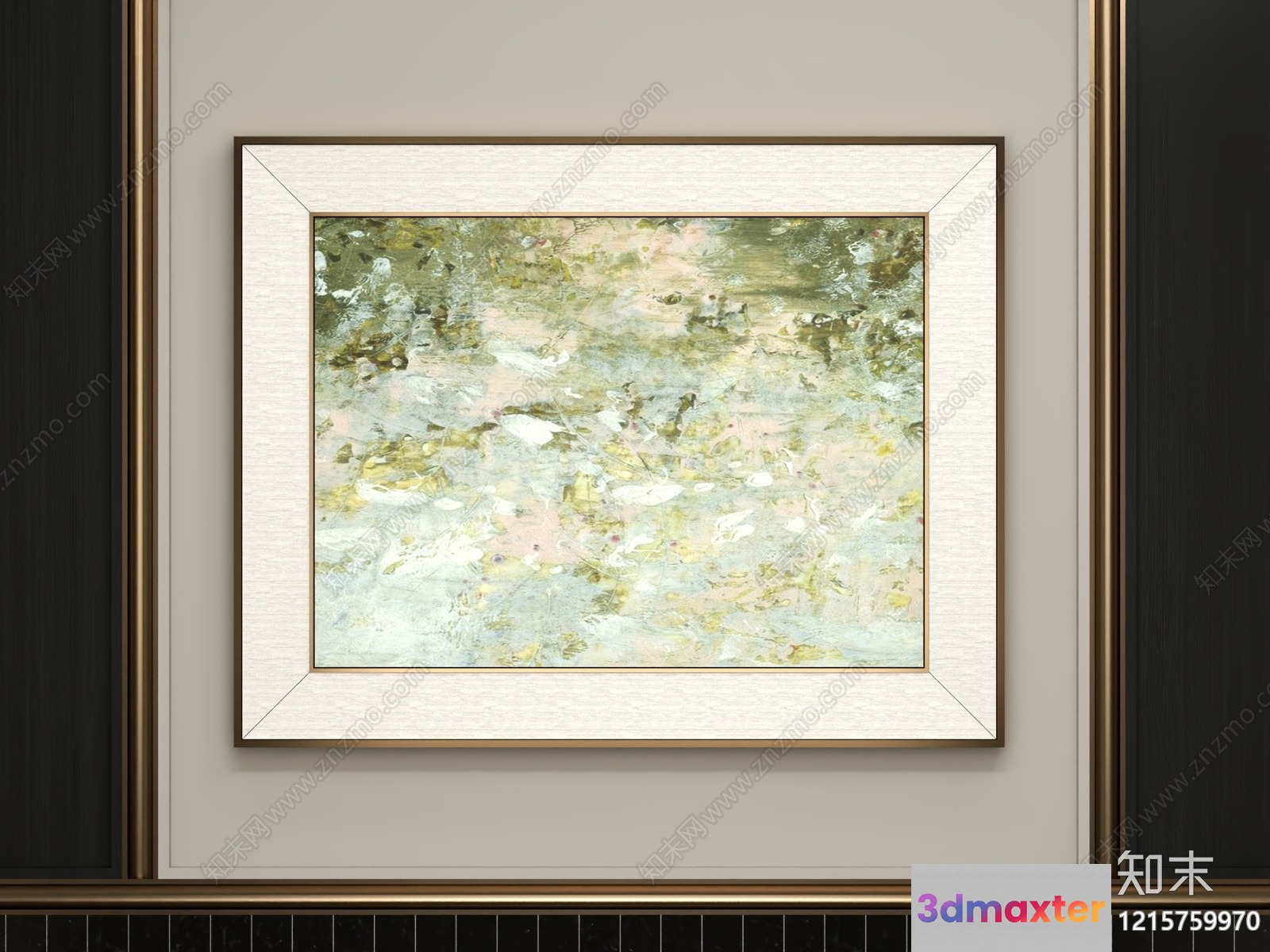 Modern Art Print 3D Model - 13129 - VRAY Render