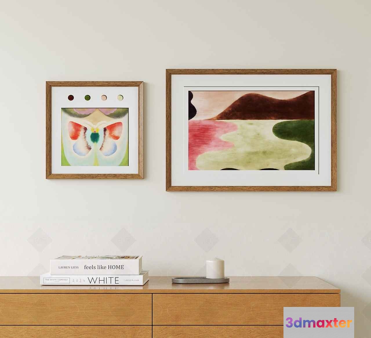 Modern Art Collection 3D Model - 12530 - VRAY Render
