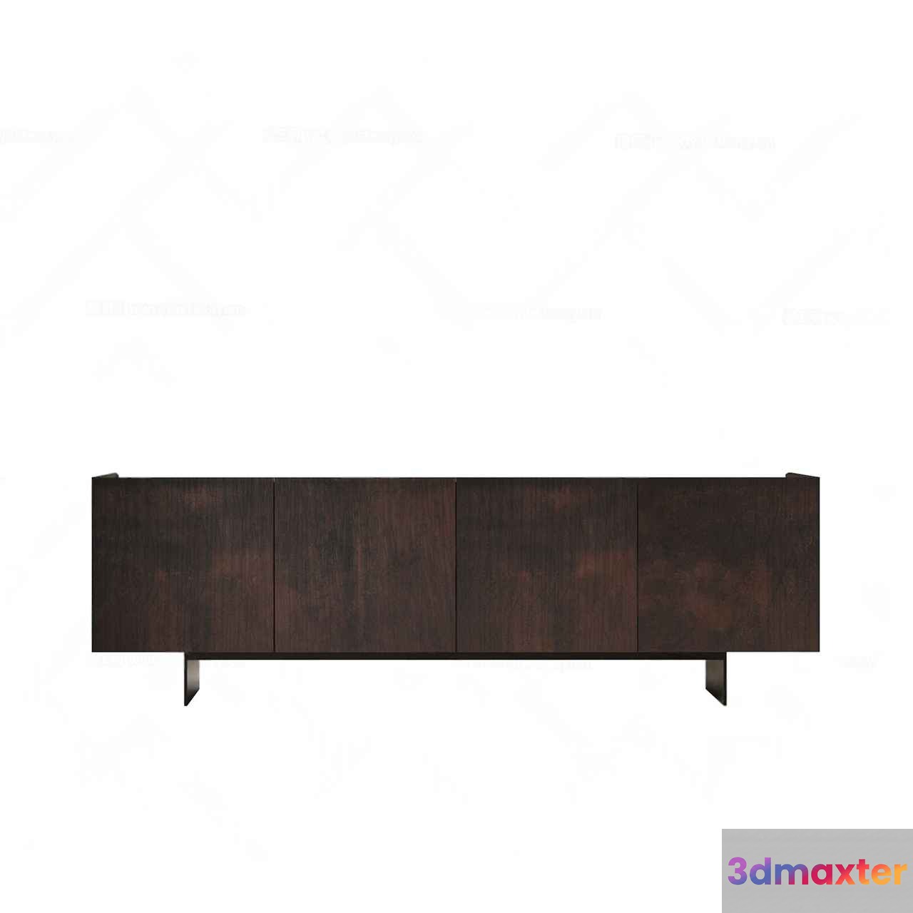 A Dark Brown Sideboard 3D Model - 20615 - CORONA Render