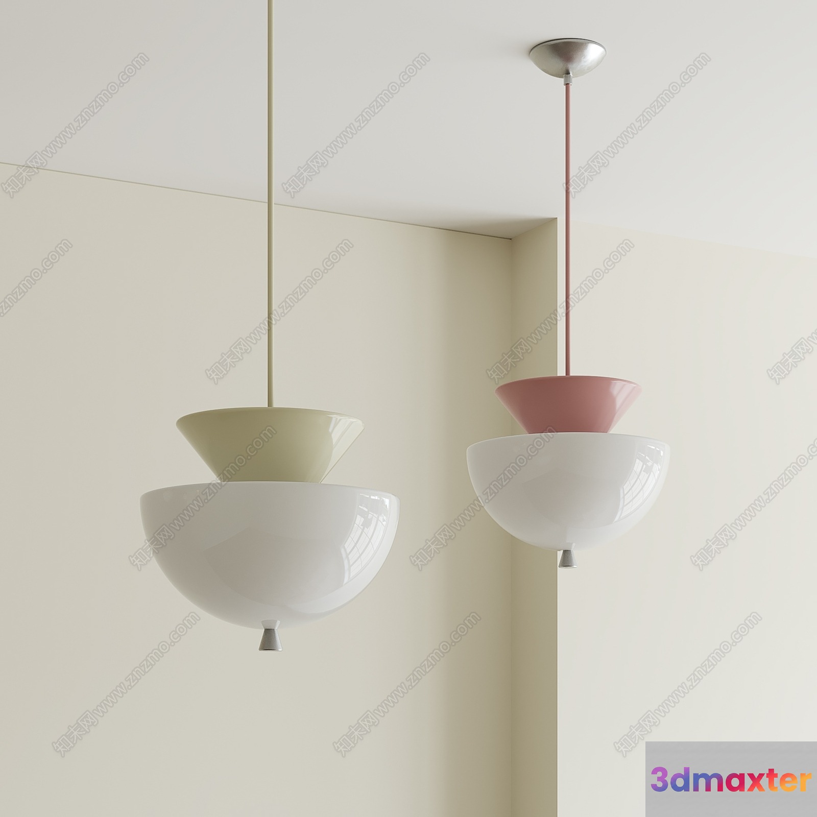 Modern Light Fixtures 3D Model - 15330 - VRAY Render