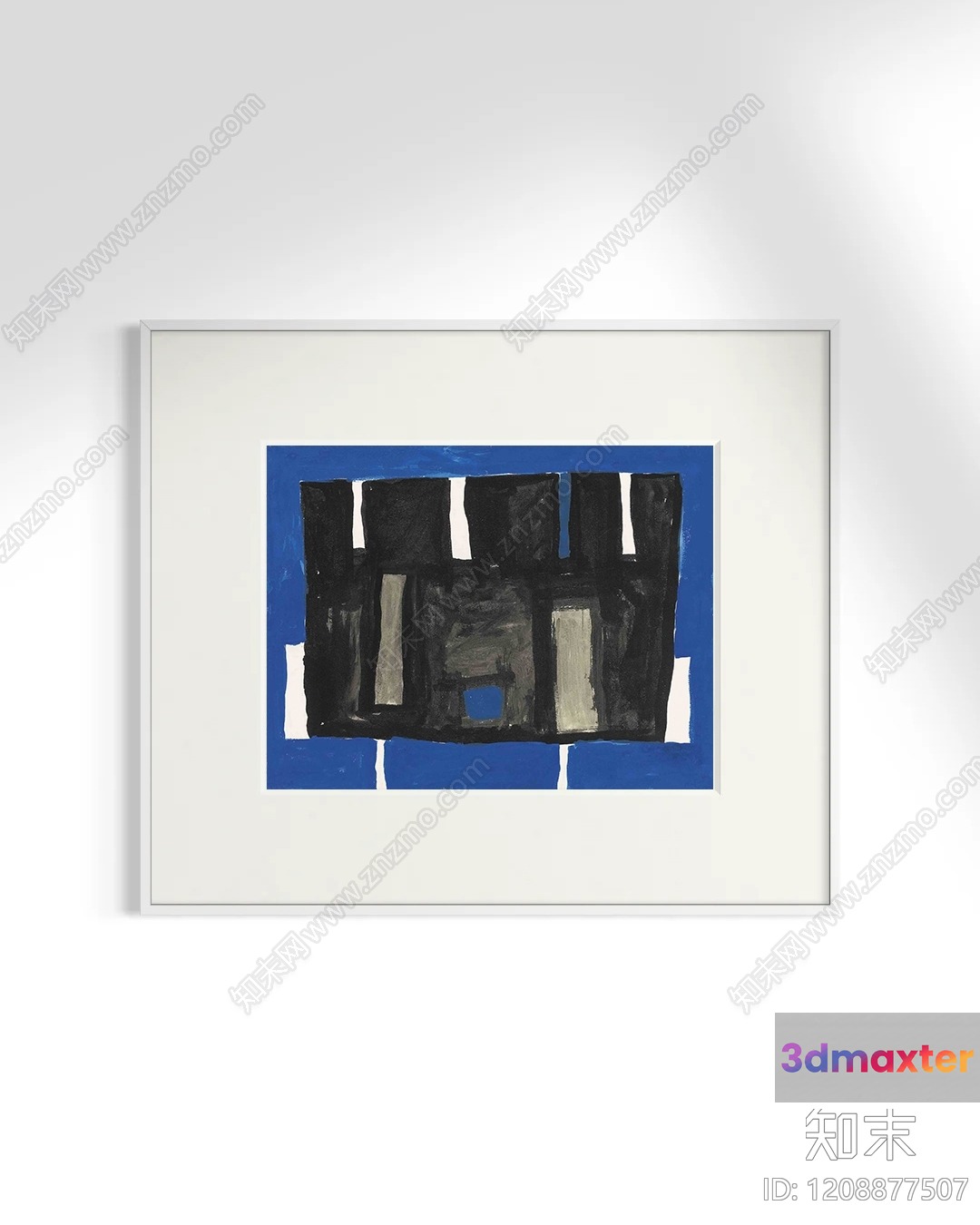 Modern Abstract Painting 3D Model - 23672 - VRAY Render