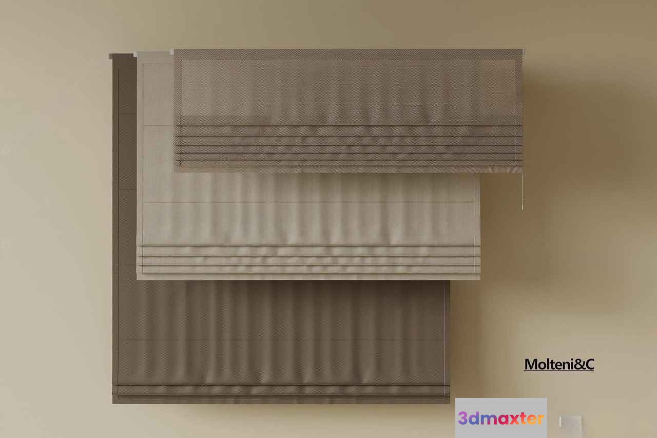 A Set Of Window Blinds 3D Model - 3519 - VRAY Render