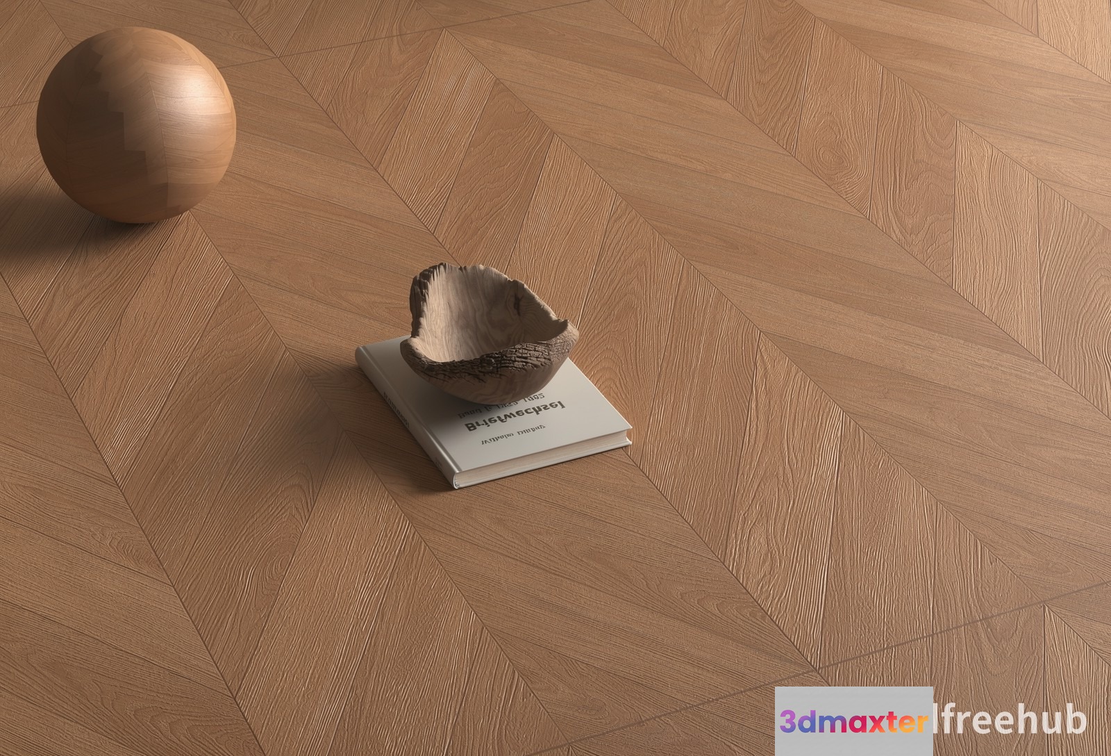 A Wooden Bowl 3D Model - 19621 - VRAY Render