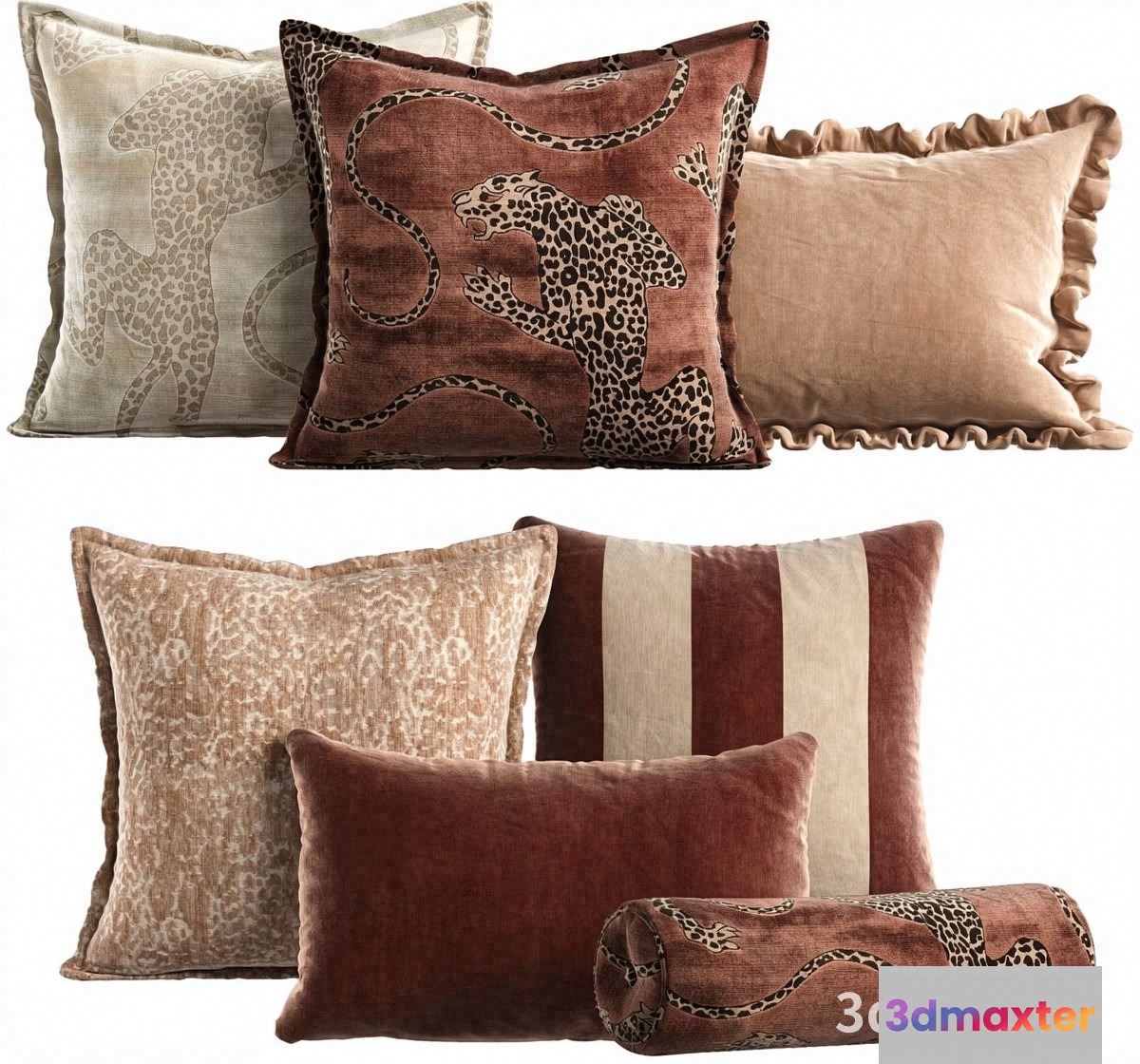 Decorative Pillows 3D Model - 23247 - VRAY Render