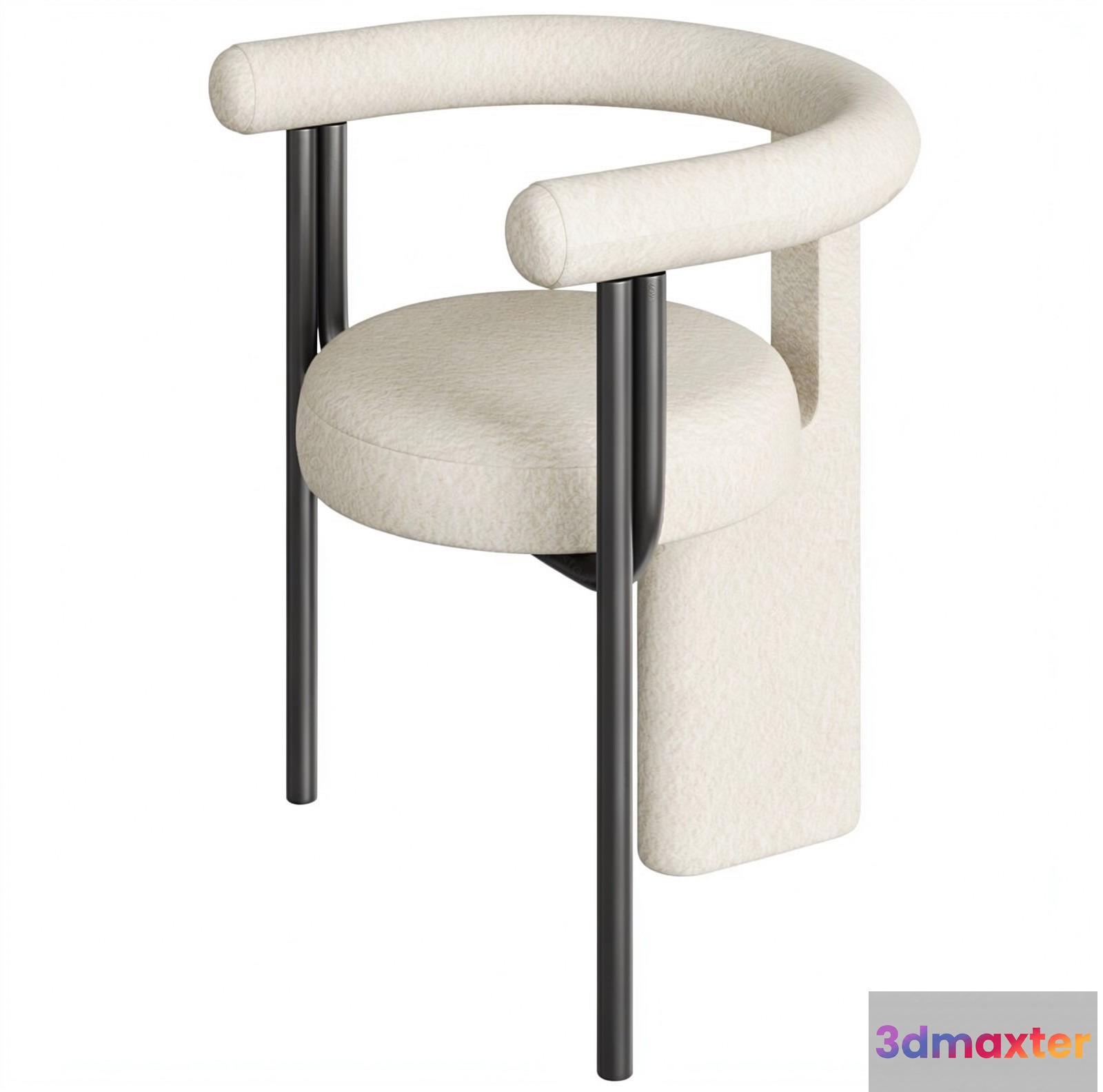 Modern Upholstered Chair 3D Model - 10196 - VRAY Render