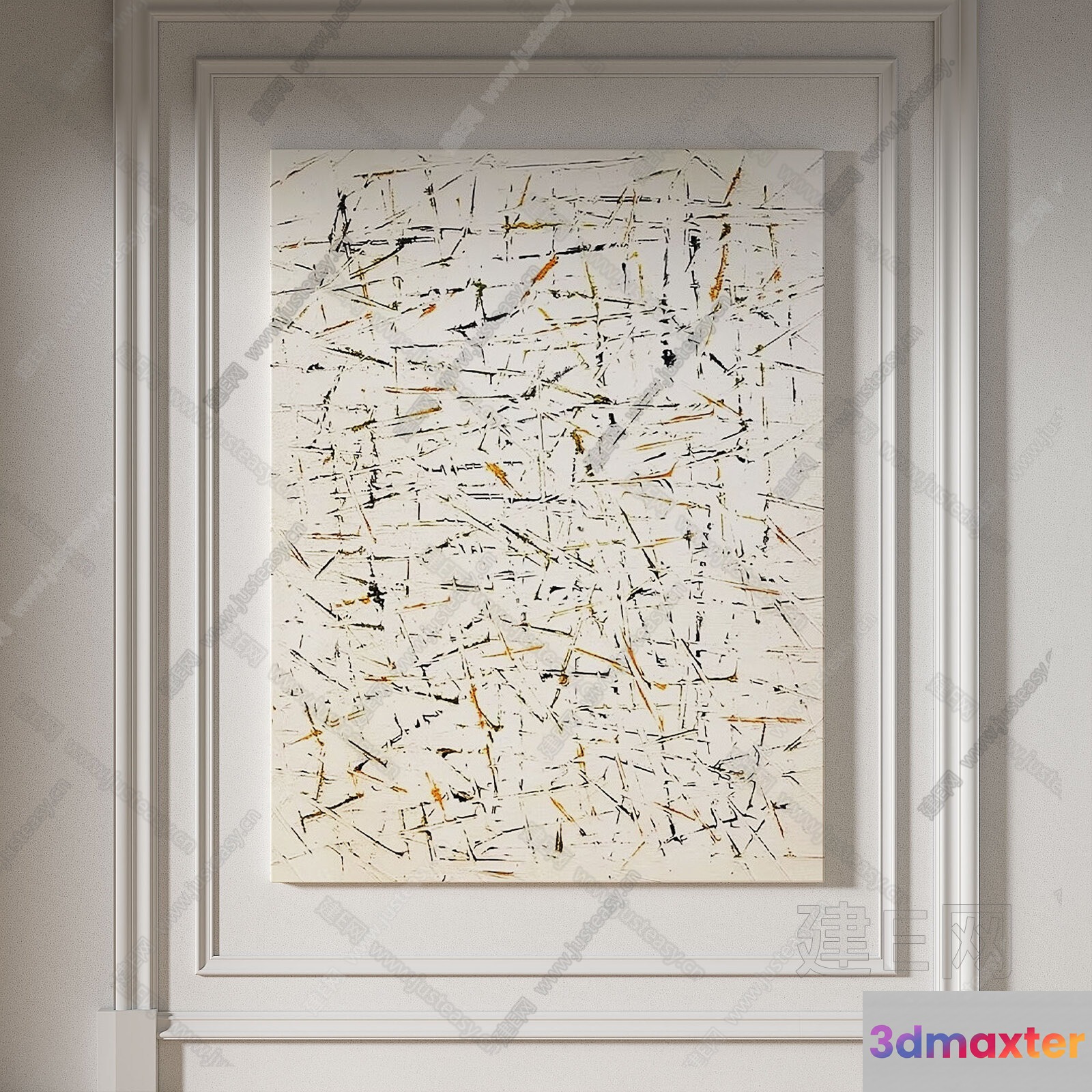 Abstract Artwork 3D Model - 16790 - VRAY Render