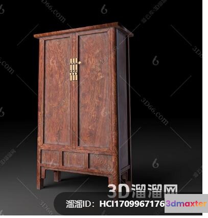 A Wooden Cabinet 3D Model - 17271 - VRAY Render