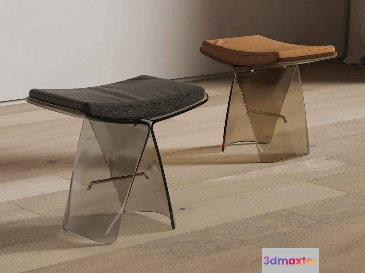 Transparent Stools 3D Model - 3548 - VRAY Render