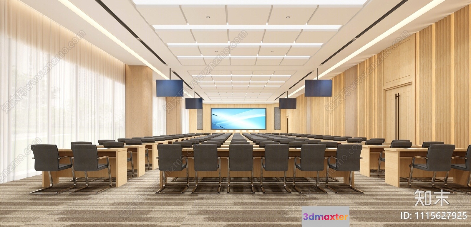 Modern Conference Room 3D Model - 15391 - VRAY Render