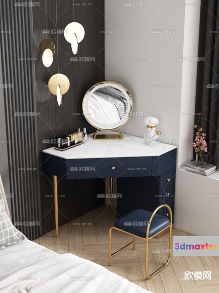 Modern Dressing Room 3D Model - 11133 - VRAY Render