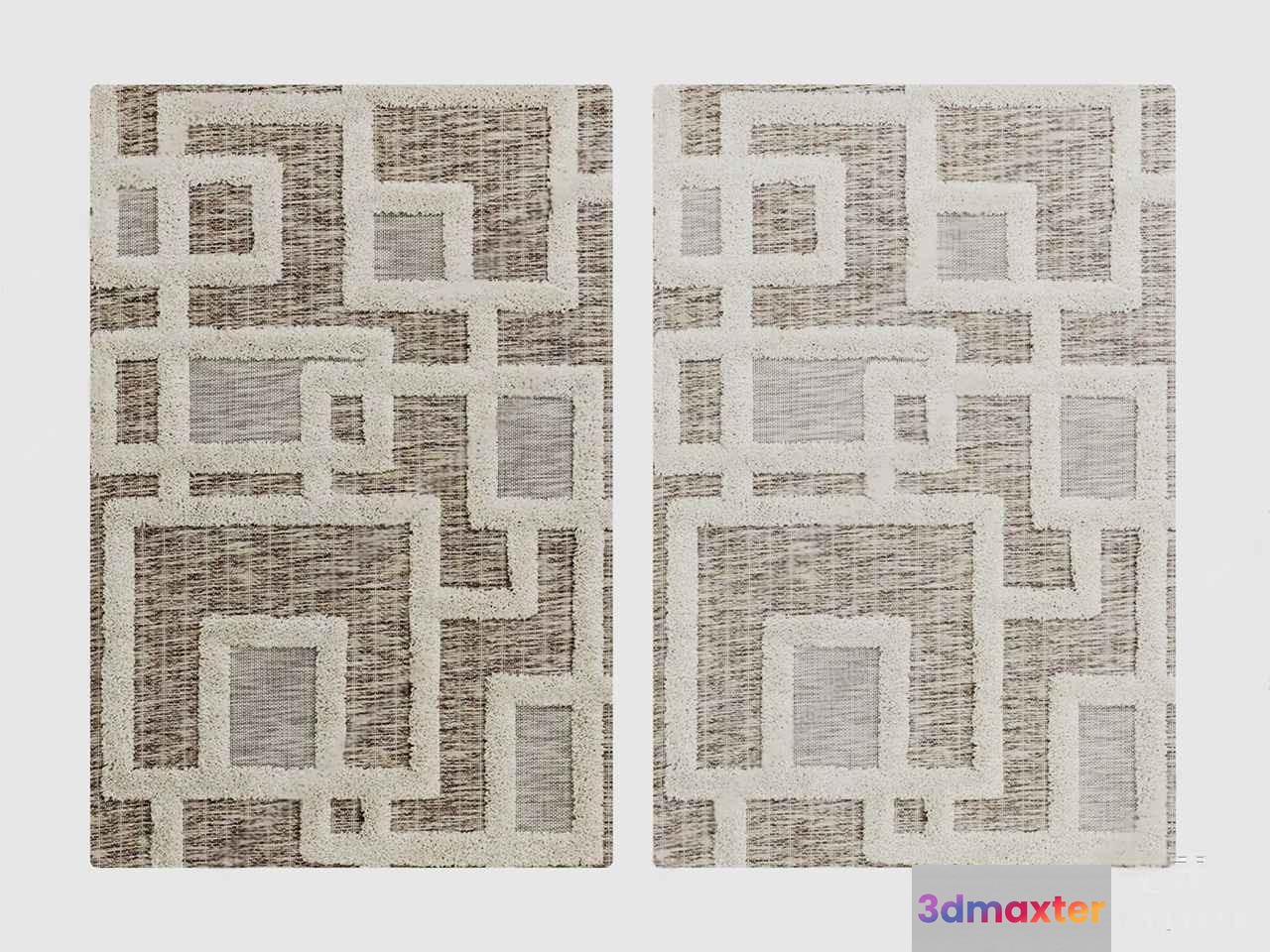 Geometric Patterned Rugs 3D Model - 6881 - VRAY Render