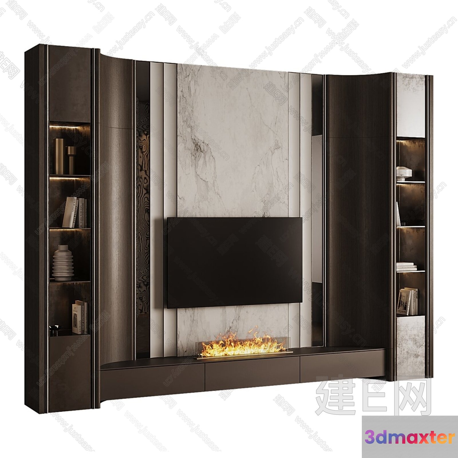 Modern Living Room 3D Model - 18013 - VRAY Render